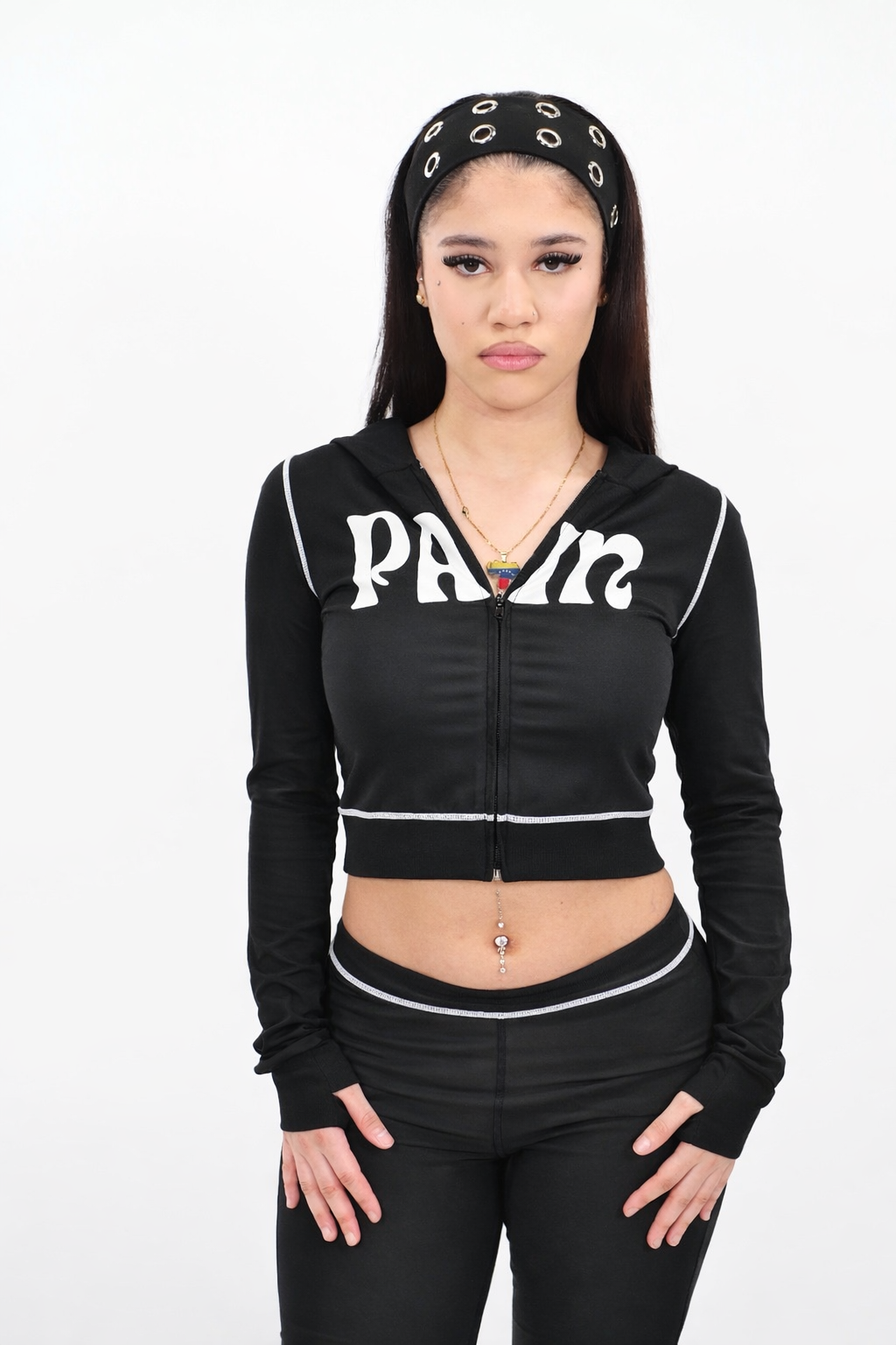 Haut ensemble "PAIN" noir